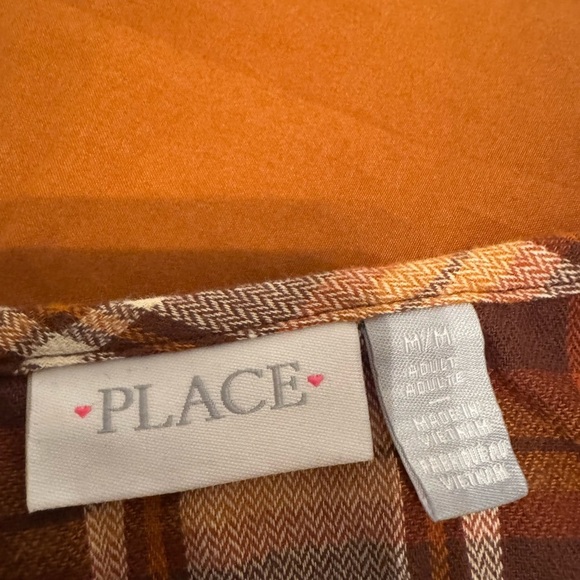 The Children’s Place Mommy and Me Plaid Long Sleeve Tops - Brown and White - Picture 8 of 10
